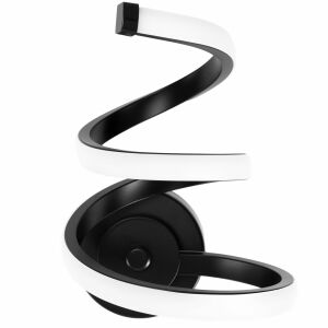 Lampa ścienna Fali LED APP1052-W czarna spiralna - Lampa ścienna