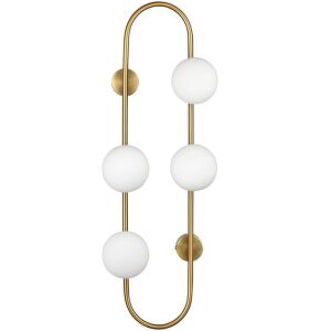 Fali Lámpa APP1144-4W złota lampa ścienna z kulistymi kloszami - Lampa ścienna