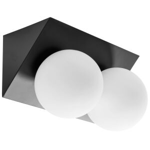 APP1230-2W Black fali lámpa, közeli nézet a modern fekete fali lámpáról - Fali lámpa