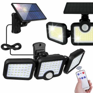 Napelemes Lampe P60182 mit Fernbedienung und verstellbarem Solarpanel - Solarlaterne