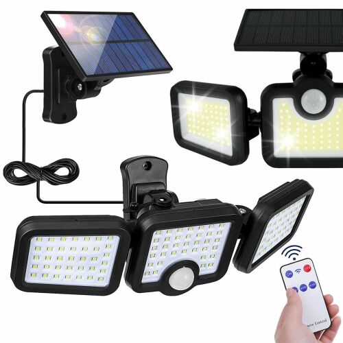 Napelemes Lampe P60182 mit Fernbedienung und verstellbarem Solarpanel
