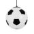Fußball Deckenleuchte, Fußball Pendelleuchte, schwarzes Kabel, weiß-schwarzes Design
