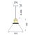Lampa sufitowa wisząca Verto A Transparent APP042-1CP 136089567