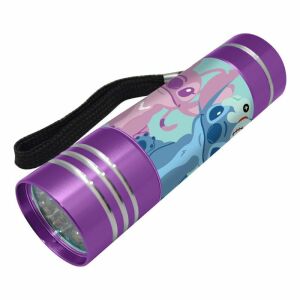 Lila Stitch LED Taschenlampe, 9 cm, mit Stitch und Angel Design - Taschenlampen & Stirnlampen