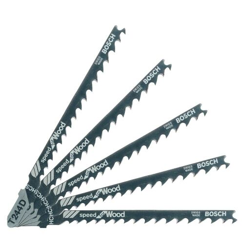 BOSCH - T 244 D dekopírfűrészlap, 74/5.2mm fához, 5 darab [2608630058] 152297386 - Elektromos fűrész kiegészítő