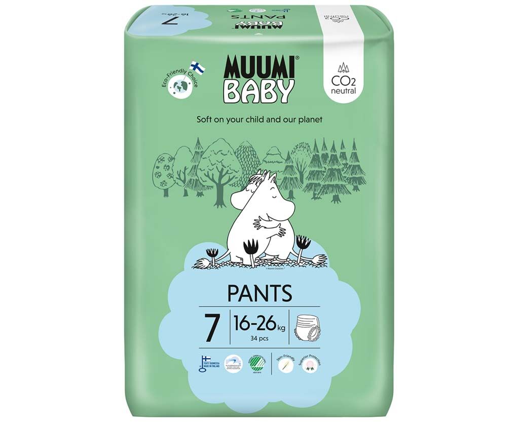 MUUMI Baby Pants 7 XL 16-26 kg (34 db), nadrág pelenka eco