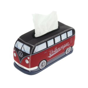 VW T1 Bulli Bus bordó - Zsebkendőtartó 130316493 - Törlőkendő adagoló, melegítő