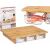 Kinvara Bambus Schneidebrett mit 3 Aufbewahrungsfächern und Verpackung