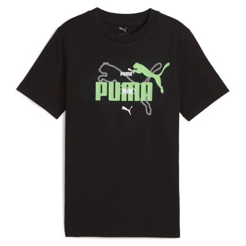 Puma ESS logo LAB Summer junior fiú póló fekete, zöld, fehér színben - Puma