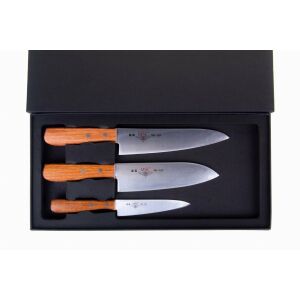 Masahiro MSC 3 részes késkészlet díszdobozban, séf, santoku és hámozó késsel - Kés
