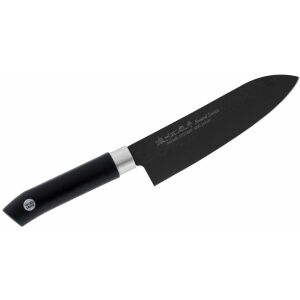 Satake Swordsmith fekete 17cm Santoku kés zöldségekhez, gyümölcsökhöz, húshoz - Kés