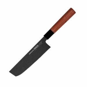 Samura Okinawa Stonewash Nakiri kés rózsafa nyéllel - Kés