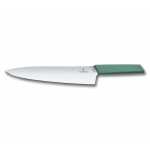 Victorinox Swiss Modern szeletelőkés, 25 cm penge, zöld nyél - Kés