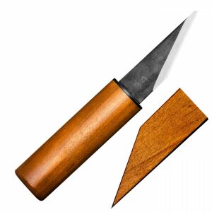 Kanetsune SK-5 Kiridashi kés fa nyéllel és tokkal, 50 mm-es penge - Kés