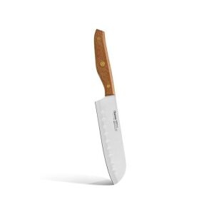 Fissman Federico 18 cm Santoku kés, X30Cr13 acél penge, fa nyél - Kés