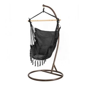 Leziter Puerto függőszék állvánnyal, fekete-barna - Függőszék