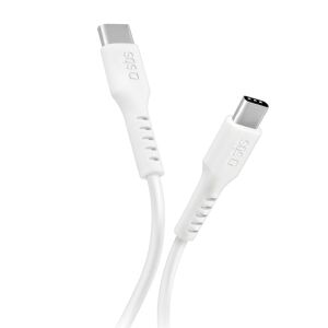 SBS TECABLETCC10W USB-C kábel - USB-C tápellátás 25W 1 m - fehér 130336812 - USB kábel
