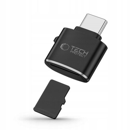 Tech-Protect UltraBoost microSD kártyaolvasó adapter USB-C csatlakozóval - fekete 130337100