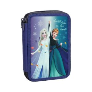 Disney Die Eiskönigin 2-stöckiges Federmäppchen mit Elsa und Anna - Federmappen