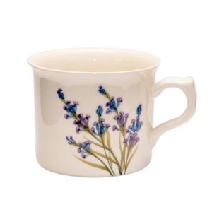 Romantikus festett óriás bögre,levendula, kerámia, kézzel festett 500ml 130341622 - Vanilia Kerámia