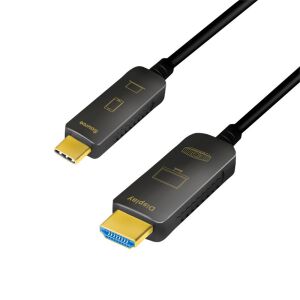 Logilink USB 3.2 Gen2 Type-C kábel, C/M-HDMI/M, 4K/60 Hz, AOC, 10 m 130342198 - Logilink