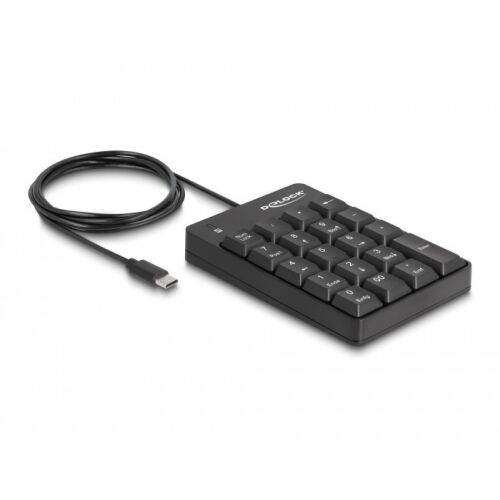 Delock USB Type-C -billentyűzet 19 billentyűvel (fekete) 130342212