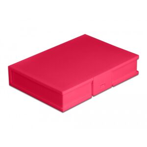 Delock 3.5 HDD piros védő doboz 130342249 - Külső merevlemez ház