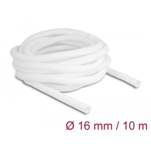 Delock Fonott kábelharisnya önzáródó 10 m x 16 mm fehér 130342278 - Kábelharisnya
