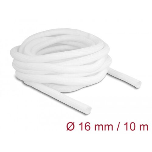 Delock Fonott kábelharisnya önzáródó 10 m x 16 mm fehér 130342278