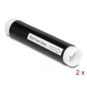 Delock hidegen zsugorodó cső 25 mm x 130 mm 2 db fekete 130342299 - Kábelharisnya