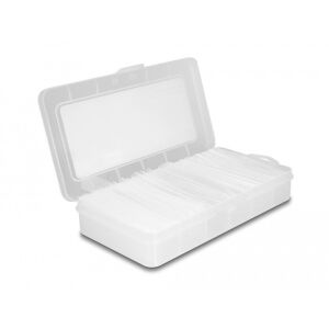 Delock Hőre zsugorodó cső készletdoboz, a zsugorodás aránya 2:1 szimpla és dupla falu belső ragasztó 130342302 - Zsugorcső