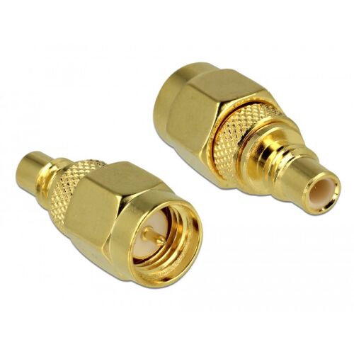Delock SMC-SMA adapter, aranyozott, 50 Ohm impedancia, DC-6 GHz frekvenciatartomány - Elektromos és hálózati csatlakozó