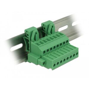 Delock Sorkapocs blokk készlet DIN sínhez 8 tűs csavarzárral 130342677 - Sorkapocs