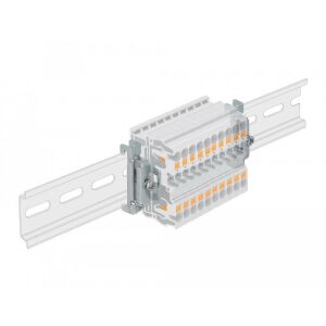 Delock DIN sín vég szorító rozsdamentes acél felcsavarozható 4 darab 130342694 - Sorkapocs