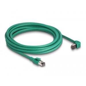 Delock RJ45 Hálózati kábel PROFINET SF/UTP 90 hajlított 3 m zöld 130342959 - Kábel