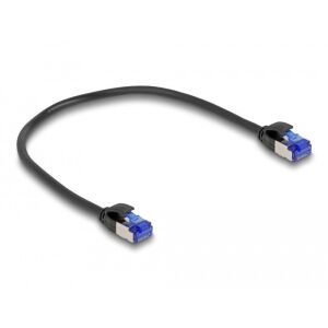 Delock RJ45 Netzwerkkabel Cat.6A S/FTP Slim 0,25 m schwarz 130342992 - FTP-Kabel