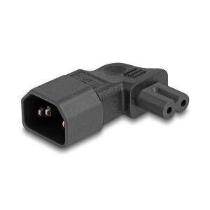 Delock Tápadapter IEC 60320 - C14 - C7, apa / anya, 2,5 A, 90 -ban hajlított 130343161 - Csatlakozó