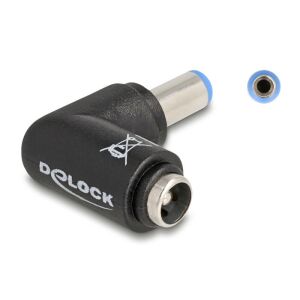 Delock DC adapter 5,5 x 2,1 mm apa 5,5 x 2,1 anya 90 -ban hajlított 130343236 - DC kábel