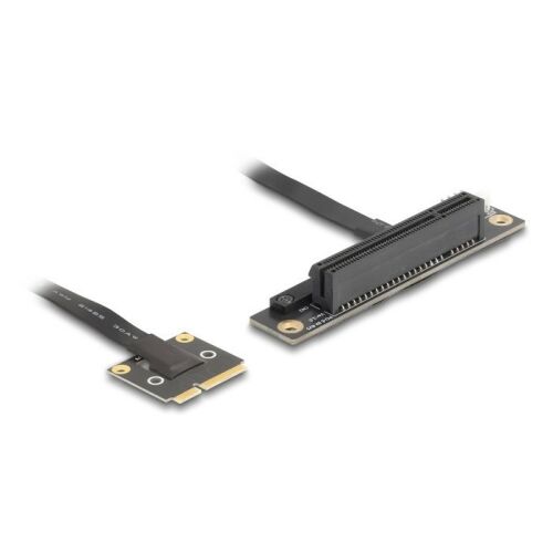 Delock adapter Mini PCIe apa PCIe 3.0 x8 slot 90 -os szögben, 20 cm-es kábellel 130343324