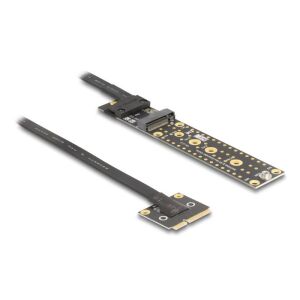 Delock adapter Mini PCIe apa M.2 Key M anya csatlakozóra 20 cm-es kábellel 130343357 - Mini PCI Express átalakító