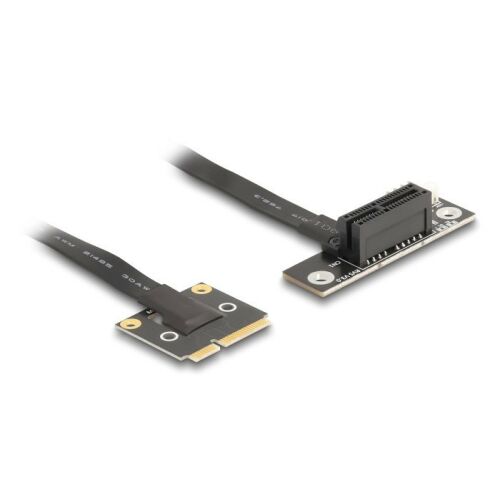 Delock adapter Mini PCIe apa PCIe 3.0 x1 női PCIe 3.0 x1 90 -os szögben, 20 cm-es kábellel 130343359