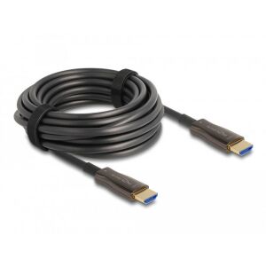 Delock Aktív optikai HDMI kábel fém borítással 8K 60 Hz 30 m 130343428 - HDMI kábel