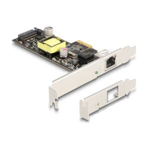 Delock PCI Express x1 kártya - 1 x 2,5 Gigabit LAN PoE+ 130343868 - PCI hálózati kártya