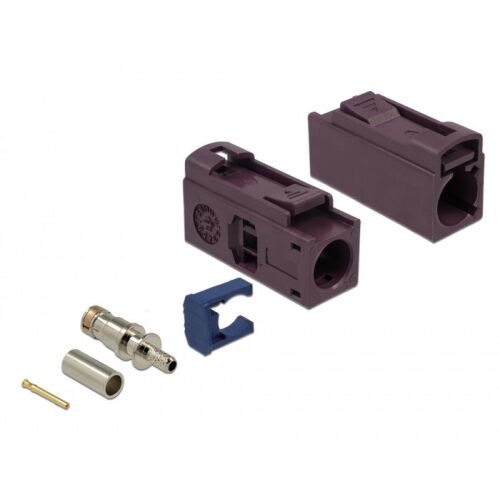 Delock FAKRA D 25 mm (hosszú) anya a krimpeléshez 130343897