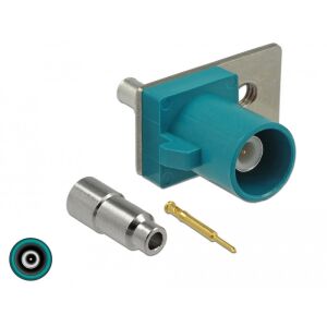 Delock FAKRA Z apa rugóscsap forrasztáshoz 1 előre préselt lyuk