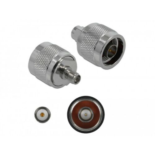 Delock Adapter N-dugó apa SMA csatlakozóhüvely 10 GHz 130343958