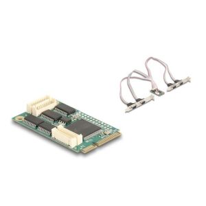 Delock Mini PCIe I/O PCIe teljes méretű 4 x soros RS-232 130344132 - Mini PCI Express átalakító