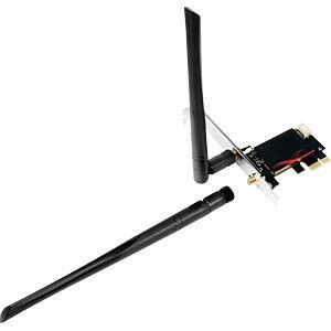 Logilink PCI-Express kártya, WI-FI 6E, 2.4G, 5G &amp; 6G, BT5.2 130344295 - PCI hálózati kártya