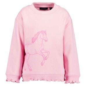 Bluza Blue Seven z różowym koniem dla dziewczynek, falbanka - Sweter dziecięcy