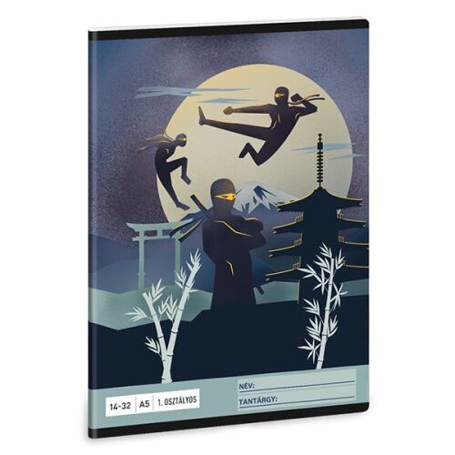 Ninjas u Mraku: Bilježnica na crte - 1. razred, A5 130425978